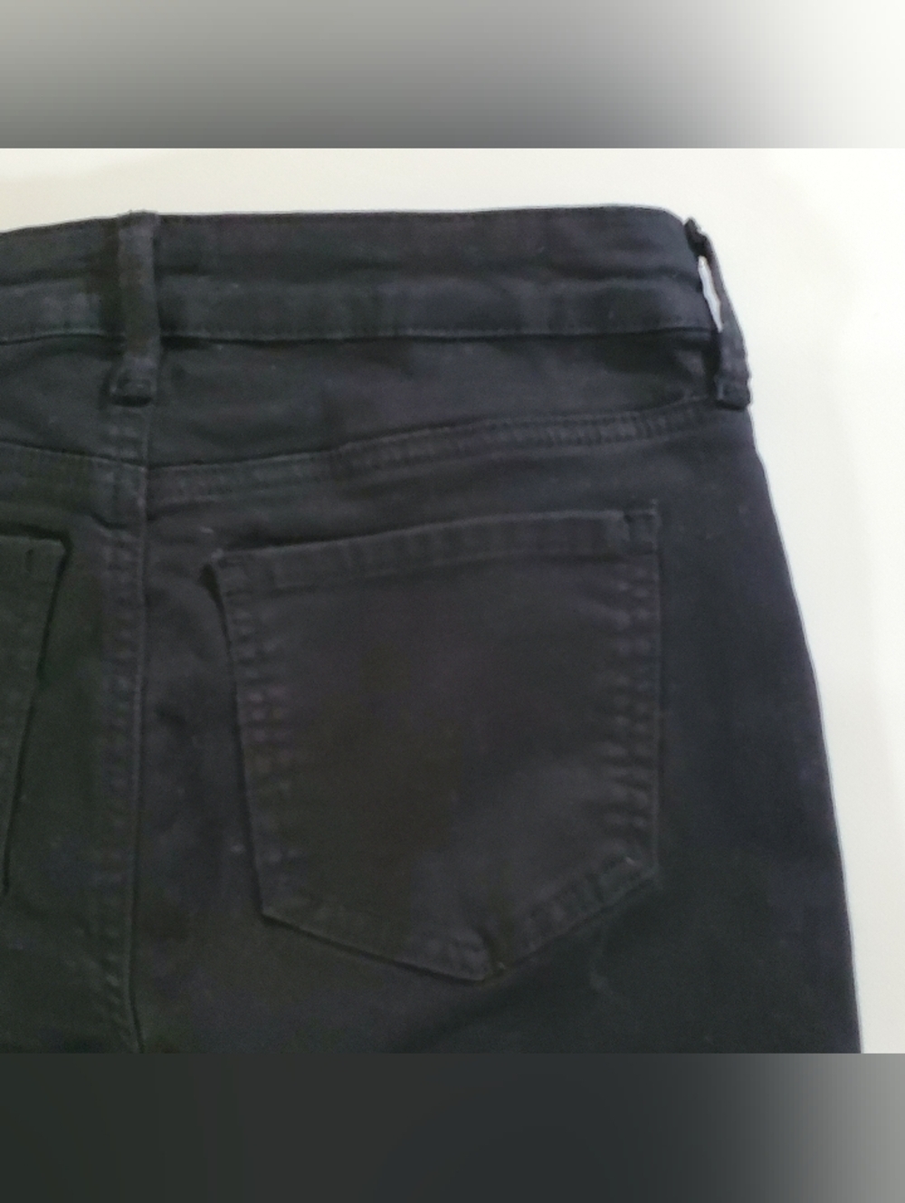 7643 * NYDJ Billie Mini Bootcut Jeans High Rise Slimming Black Denim Size 0 - Picture 8 of 14